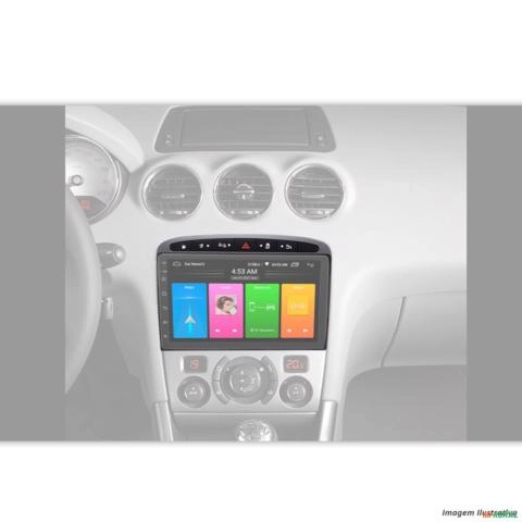 Imagem Moldura De Painel 9 Polegadas Peugeot 308 408 2011 a 2019 Grafite Imagem Moldura De Painel 9 Polegadas Peugeot 308 408 2011 a 2019 Grafite