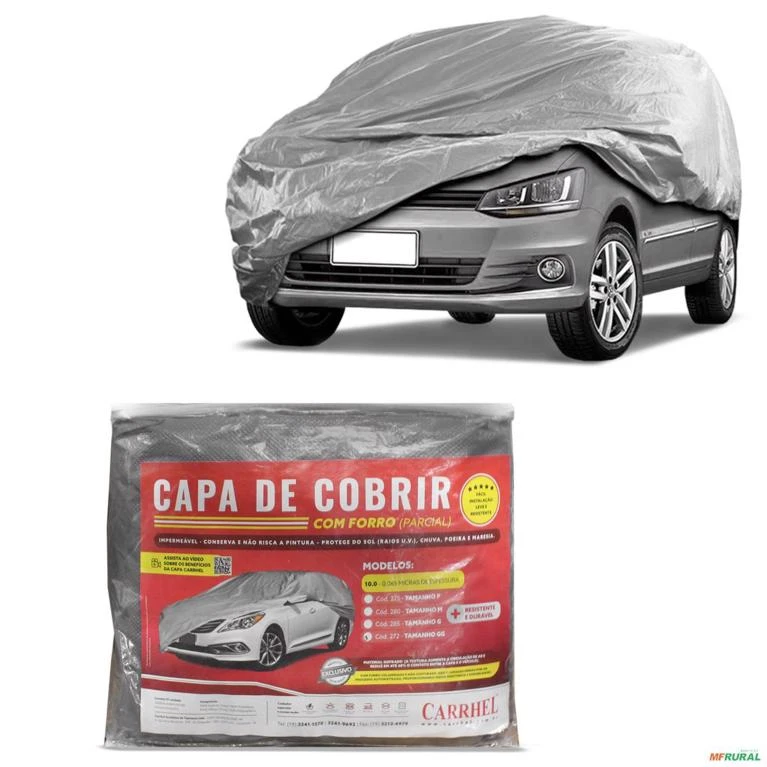 Capa de Cobrir Carro Extra Grande Forrada Parcial Gofrada Impermeável