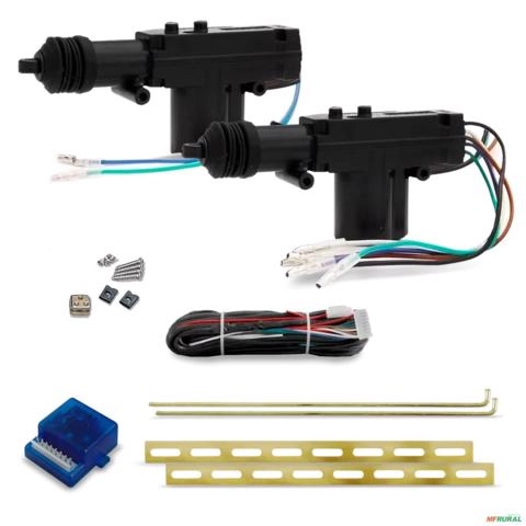 Kit Trava Elétrica 2 Portas Universal Modelo Espaguete KX3 Imagem Kit Trava Elétrica 2 Portas Universal Modelo Espaguete KX3