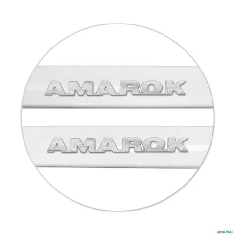 Jogo de Friso Lateral Amarok CD 2010 a 2023 Branco Cristal Alto Relevo