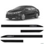 Jogo de Friso Lateral Corolla 2015 a 2023 Preto Eclipse Alto Relevo Imagem Jogo de Friso Lateral Corolla 2015 a 2023 Preto Eclipse Alto Relevo