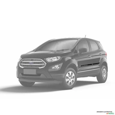 Jogo de Friso Lateral Ecosport 2013 a 2021 Preto Bristol Alto Relevo