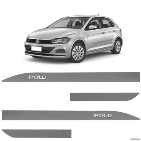 Jogo de Friso Lateral Polo 2018 a 2023 Prata Sirius Alto Relevo Imagem Jogo de Friso Lateral Polo 2018 a 2023 Prata Sirius Alto Relevo