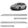 Jogo de Friso Lateral Civic 2017 a 2023 Prata Platinum Alto Relevo Imagem Jogo de Friso Lateral Civic 2017 a 2023 Prata Platinum Alto Relevo