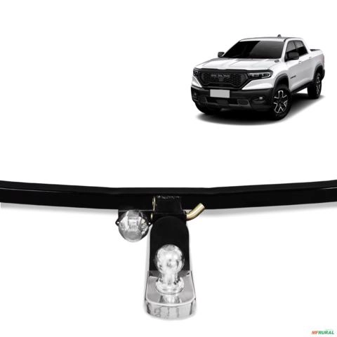 Engate de Reboque Rampage 2023 a 2026 Rabicho Removível 1500kg Imagem Engate de Reboque Rampage 2023 a 2026 Rabicho Removível 1500kg