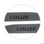Jogo de Friso Lateral Cruze 2012 a 2023 Cinza Satin Steel