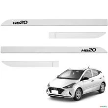 Jogo de Friso Lateral Hb20 2013 a 2024 Branco Atlas