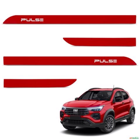 Jogo de Friso Lateral Pulse 2021 a 2024 Vermelho Montecarlo Imagem Jogo de Friso Lateral Pulse 2021 a 2024 Vermelho Montecarlo