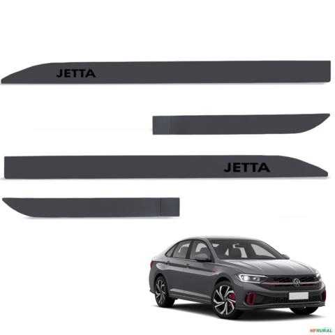 Jogo de Friso Lateral Jetta 2018 a 2025 Cinza Puro Imagem Jogo de Friso Lateral Jetta 2018 a 2025 Cinza Puro