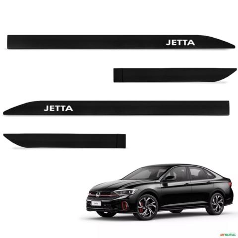 Jogo de Friso Lateral Jetta 2018 a 2024 Preto Mystic Imagem Jogo de Friso Lateral Jetta 2018 a 2024 Preto Mystic