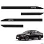 Jogo de Friso Lateral Jetta 2018 a 2024 Preto Mystic Imagem Jogo de Friso Lateral Jetta 2018 a 2024 Preto Mystic