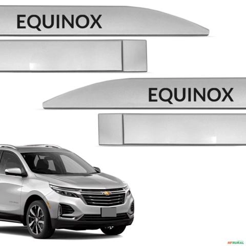 Imagem Jogo de Friso Lateral Equinox 2018 a 2023 Prata Shark Imagem Jogo de Friso Lateral Equinox 2018 a 2023 Prata Shark