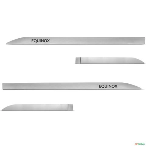 Imagem Jogo de Friso Lateral Equinox 2018 a 2023 Prata Shark Imagem Jogo de Friso Lateral Equinox 2018 a 2023 Prata Shark