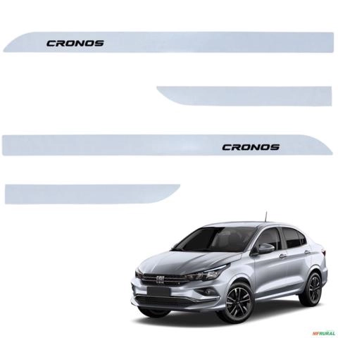 Jogo de Friso Lateral Cronos 2018 a 2026 Cinza Strato Imagem Jogo de Friso Lateral Cronos 2018 a 2026 Cinza Strato