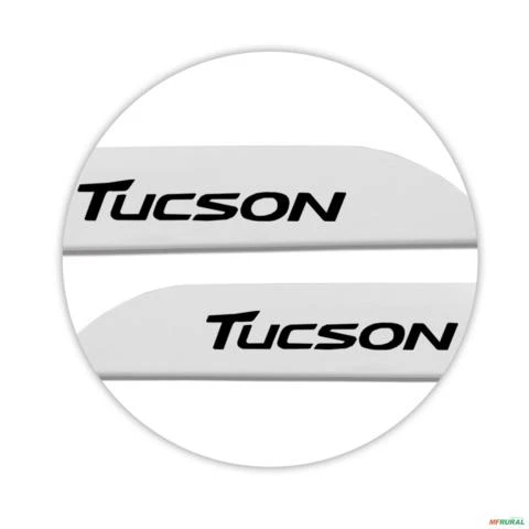 Jogo de Friso Lateral New Tucson 2017 a 2024 Branco Perola