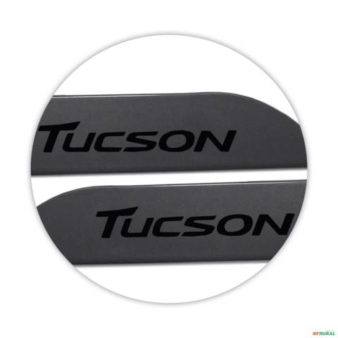 Imagem Jogo de Friso Lateral New Tucson 2017 a 2024 Cinza Metalico Imagem Jogo de Friso Lateral New Tucson 2017 a 2024 Cinza Metalico