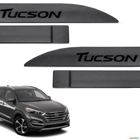 Imagem Jogo de Friso Lateral New Tucson 2017 a 2024 Cinza Metalico Imagem Jogo de Friso Lateral New Tucson 2017 a 2024 Cinza Metalico