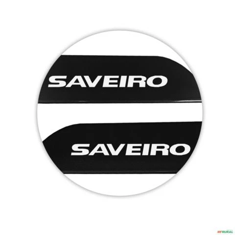 Jogo de Friso Lateral Saveiro 2021 a 2024 Preto Ninja