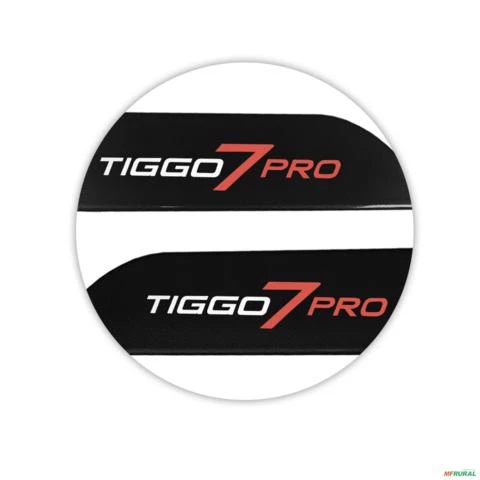 Jogo de Friso Lateral Tiggo 7 Pro 2021 a 2024 Preto Metalico