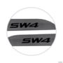 Jogo de Friso Lateral SW4 2016 A 2025 Cinza Granito Imagem Jogo de Friso Lateral SW4 2016 A 2025 Cinza Granito