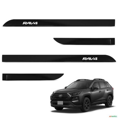 Jogo de Friso Lateral Rav4 2017 A 2023 Preto Atitude Imagem Jogo de Friso Lateral Rav4 2017 A 2023 Preto Atitude