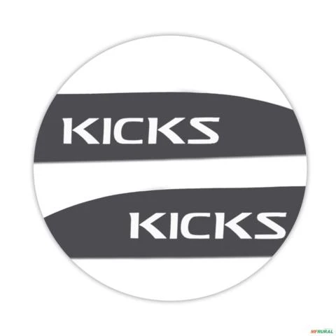 Jogo de Friso Lateral Kicks 2016 a 2024 Cinza Grafite