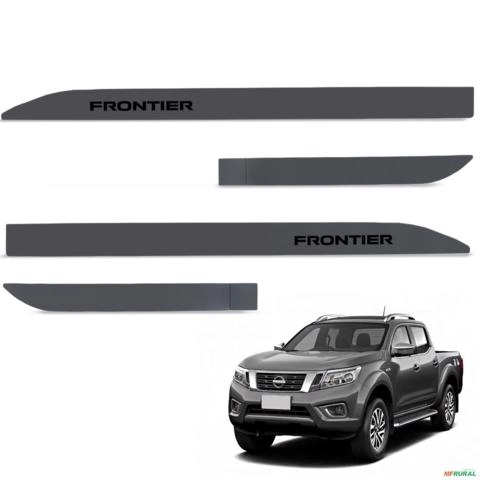 Jogo de Friso Lateral Frontier 2023 a 2025 Cinza Grafite Imagem Jogo de Friso Lateral Frontier 2023 a 2025 Cinza Grafite