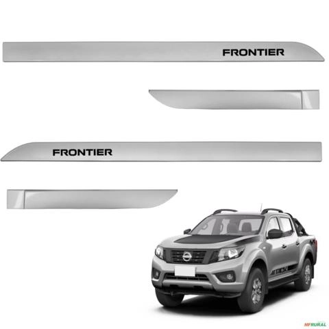 Jogo de Friso Lateral Frontier 2023 a 2025 Prata Classic Imagem Jogo de Friso Lateral Frontier 2023 a 2025 Prata Classic