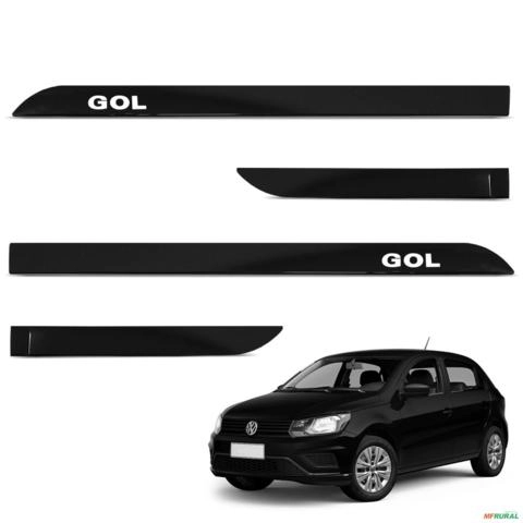 Jogo de Friso Lateral Gol 2013 a 2025 Preto Ninja Imagem Jogo de Friso Lateral Gol 2013 a 2025 Preto Ninja