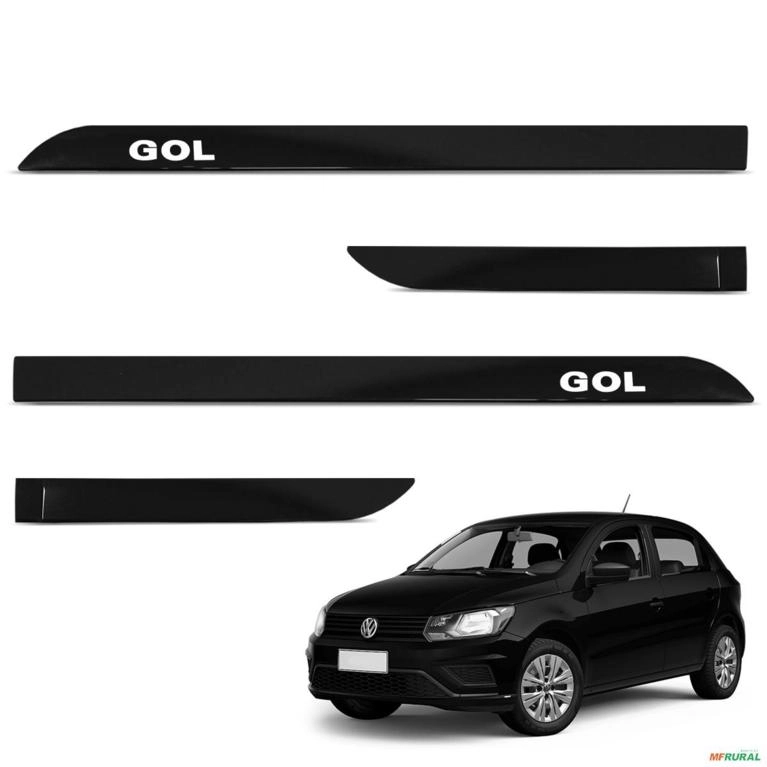Jogo de Friso Lateral Gol 2013 a 2025 Preto Ninja Imagem Jogo de Friso Lateral Gol 2013 a 2025 Preto Ninja