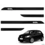 Jogo de Friso Lateral Gol 2013 a 2025 Preto Ninja Imagem Jogo de Friso Lateral Gol 2013 a 2025 Preto Ninja