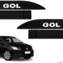 Jogo de Friso Lateral Gol 2013 a 2025 Preto Ninja Imagem Jogo de Friso Lateral Gol 2013 a 2025 Preto Ninja