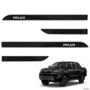 Jogo de Friso Lateral Hilux 2016 A 2025 Preto Atitude Imagem Jogo de Friso Lateral Hilux 2016 A 2025 Preto Atitude