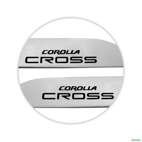 Jogo de Friso Lateral Corolla Cross 2021 A 2024 Prata Lua nova