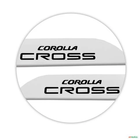 Jogo de Friso Lateral Corolla Cross 2021 A 2024 Branco Lunar