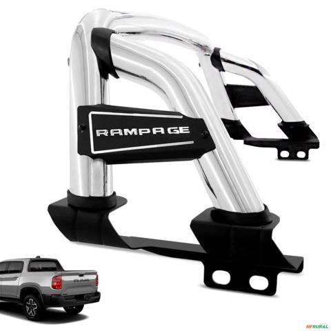 Santo Antonio ST Rampage 2023 a 2025 Cromado Sem Barra Imagem Santo Antonio ST Rampage 2023 a 2025 Cromado Sem Barra