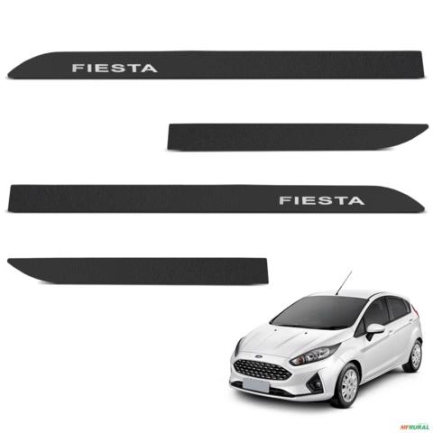 Jogo de Friso Lateral Fiesta 2001 a 2014 Preto Texturizado Imagem Jogo de Friso Lateral Fiesta 2001 a 2014 Preto Texturizado