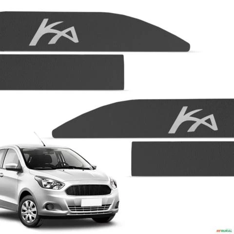Jogo de Friso Lateral Ford Ka 2014 a 2021 Preto Texturizado