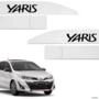 Jogo de Friso Lateral Yaris 2018 A 2025 Branco Lunar Imagem Jogo de Friso Lateral Yaris 2018 A 2025 Branco Lunar