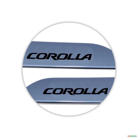 Jogo de Friso Lateral Corolla 2015 A 2024 Cinza Celestial