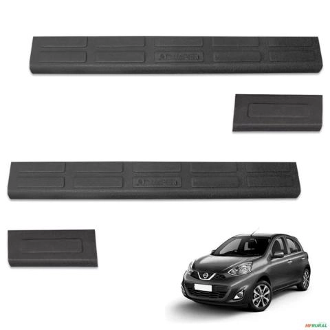 Jogo De Soleira Porta March 2012 a 2020 Injetada Preta Imagem Jogo De Soleira Porta March 2012 a 2020 Injetada Preta