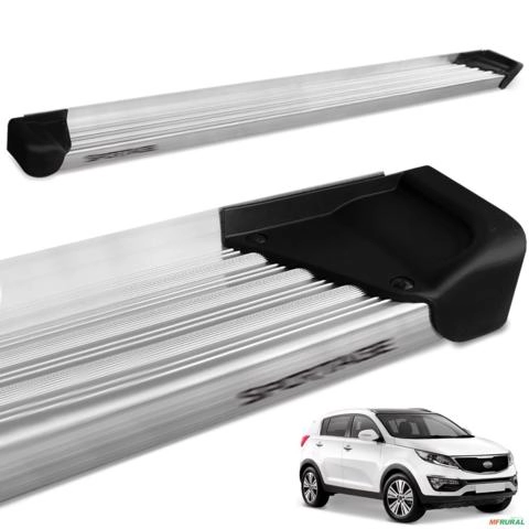 Estribo Lateral Sportage 2011 a 2016 Aluminio Natural A3 Imagem Estribo Lateral Sportage 2011 a 2016 Aluminio Natural A3