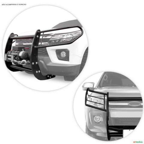 Imagem Grade Frontal Ranger 2013 a 2022 Com Base De Guincho Aço Carbono Imagem Grade Frontal Ranger 2013 a 2022 Com Base De Guincho Aço Carbono