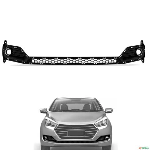 Grade Farol de Milha HB20 2016 a 2019 Preto Modelo Original Imagem Grade Farol de Milha HB20 2016 a 2019 Preto Modelo Original