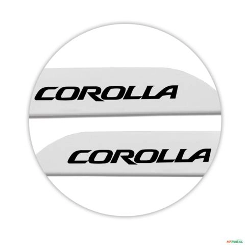Jogo de Friso Lateral Corolla 2015 A 2025 Branco Perolizado Imagem Jogo de Friso Lateral Corolla 2015 A 2025 Branco Perolizado