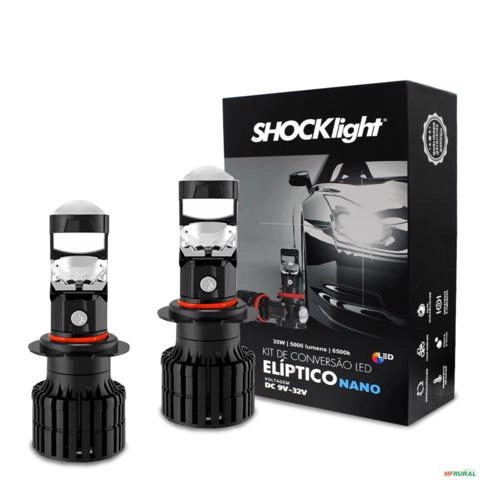 Kit Lampada de Led HB3 9005 Nano 6500k 5000 Lumens 35w Projetor Elíptico Imagem Kit Lampada de Led HB3 9005 Nano 6500k 5000 Lumens 35w Projetor Elíptico