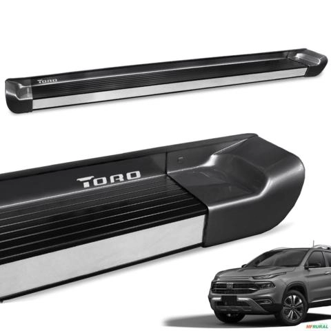 Estribo Lateral Toro 2016 a 2027 Cinza Sting Personalizado Imagem Estribo Lateral Toro 2016 a 2027 Cinza Sting Personalizado