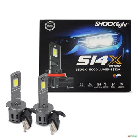Kit Lâmpadas LED H1 S14x 6500k 5000 Lumens 22w Imagem Kit Lâmpadas LED H1 S14x 6500k 5000 Lumens 22w