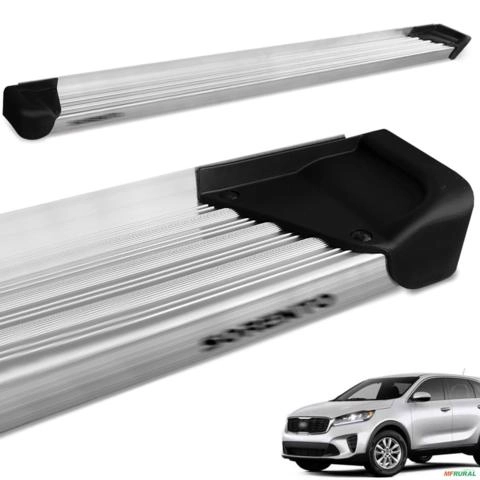 Estribo Lateral Sorento 2011 2012 Alumínio Natural A3 Imagem Estribo Lateral Sorento 2011 2012 Alumínio Natural A3