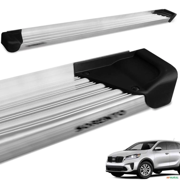 Estribo Lateral Sorento 2011 2012 Alumínio Natural A3 Imagem Estribo Lateral Sorento 2011 2012 Alumínio Natural A3